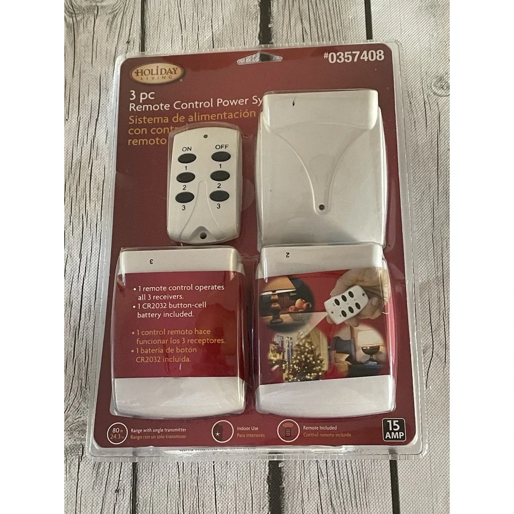 NEW PRIME 0357408 3 pk Indoor Wireless Outlets HLRC23PK 80 ft Range
